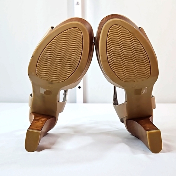 Moda Spana Taupe Leather Sandals Sz 7 - Picture 9 of 9